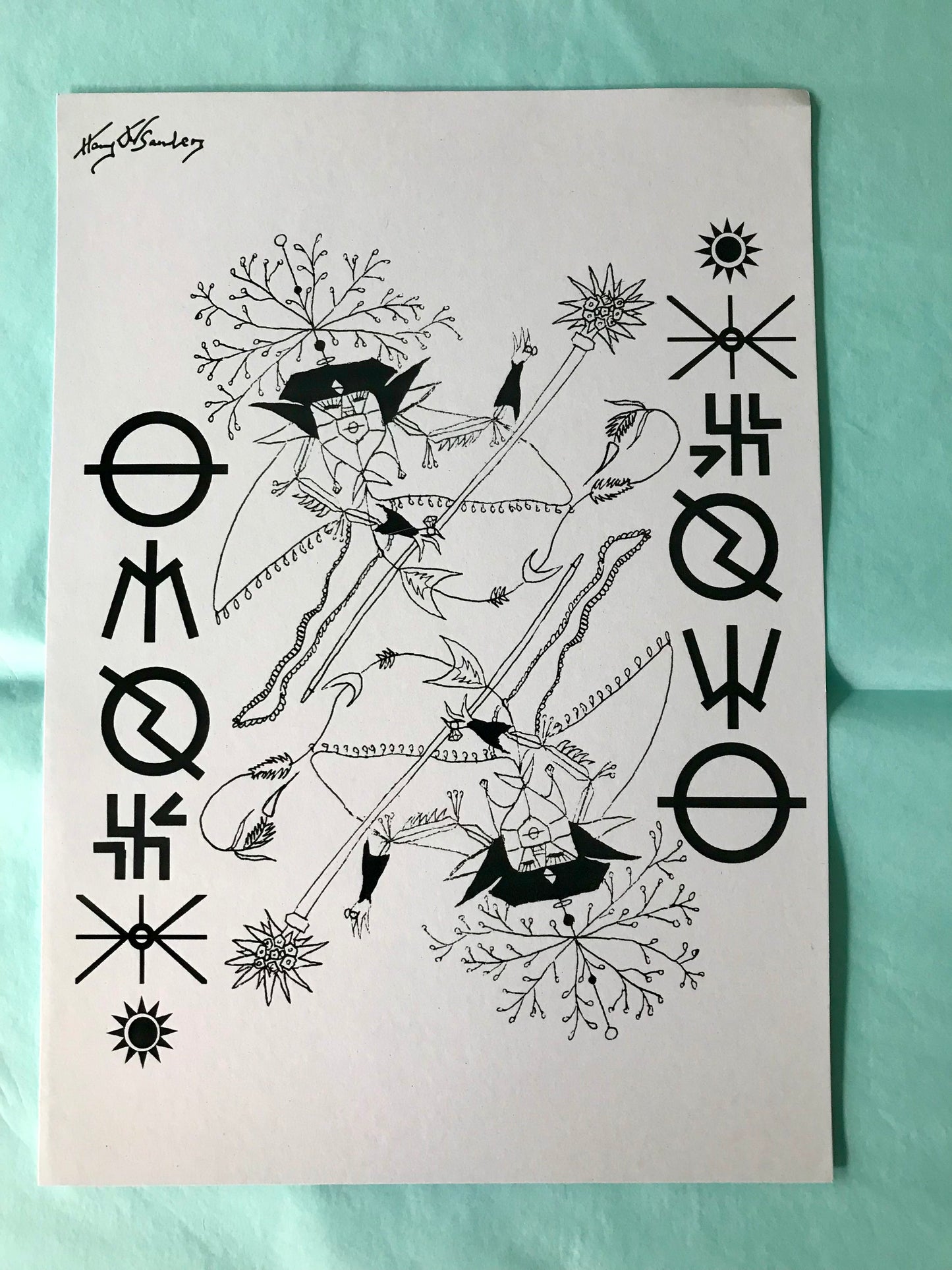 Harry Sanders single A4 art prints