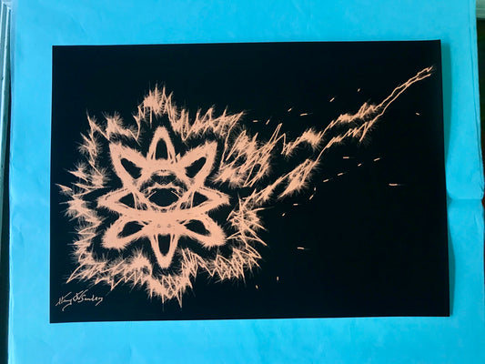 Harry Sanders A3 neon poster