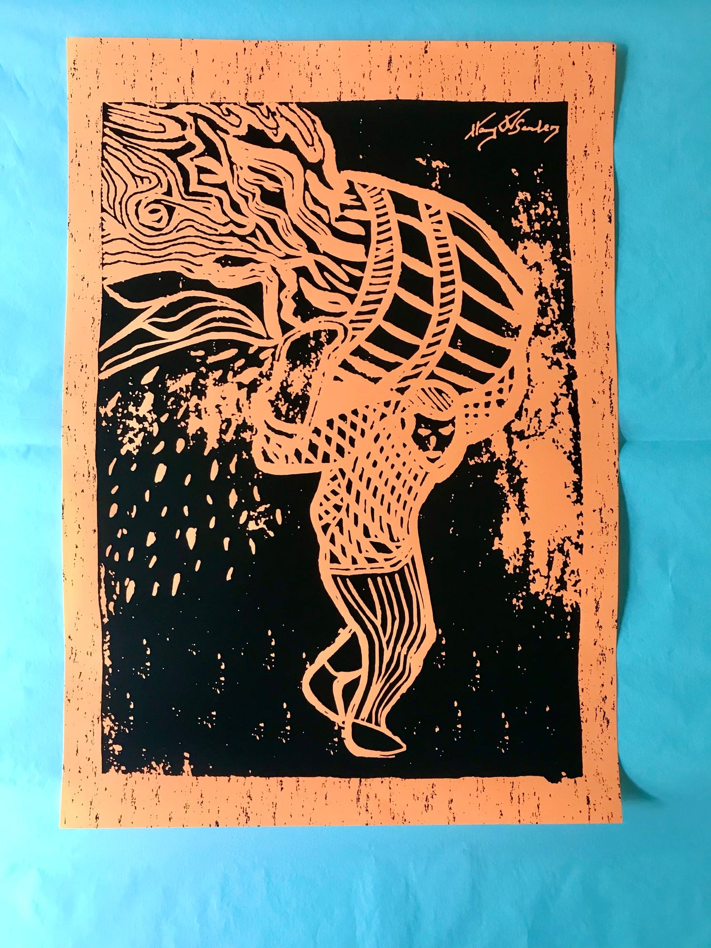 Harry Sanders A3 neon poster (pack of 2)