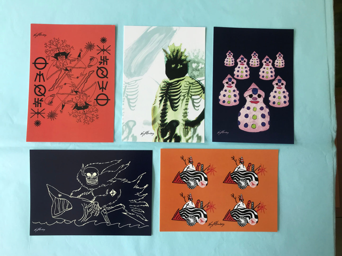 Harry Sanders postcards (set of 5)