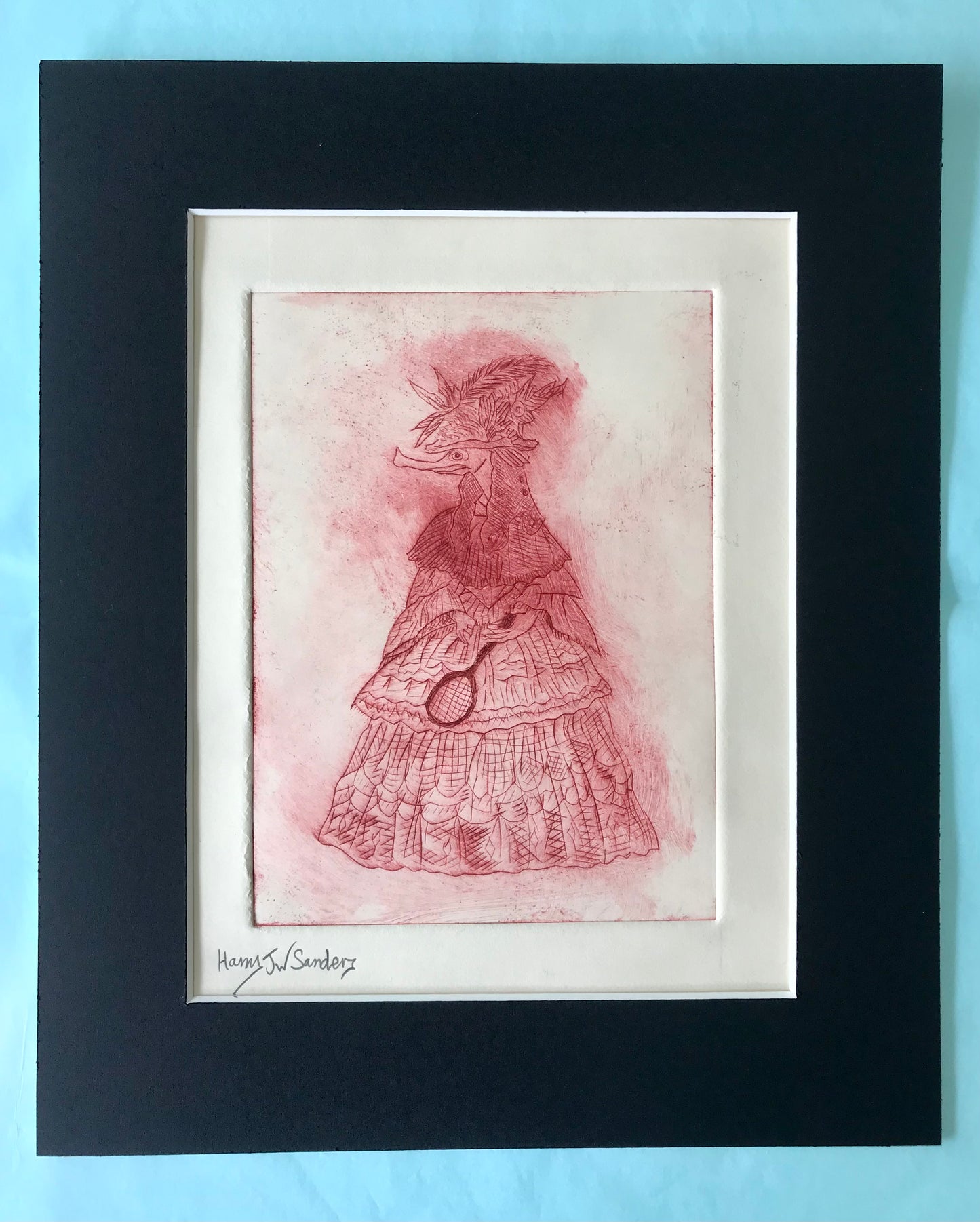 Gwendolyn Ferringdon drypoint etching