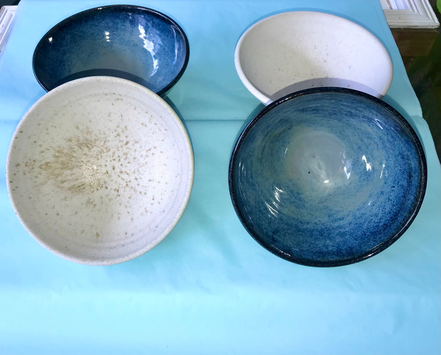 Matt Calder wood ash glazed bowls