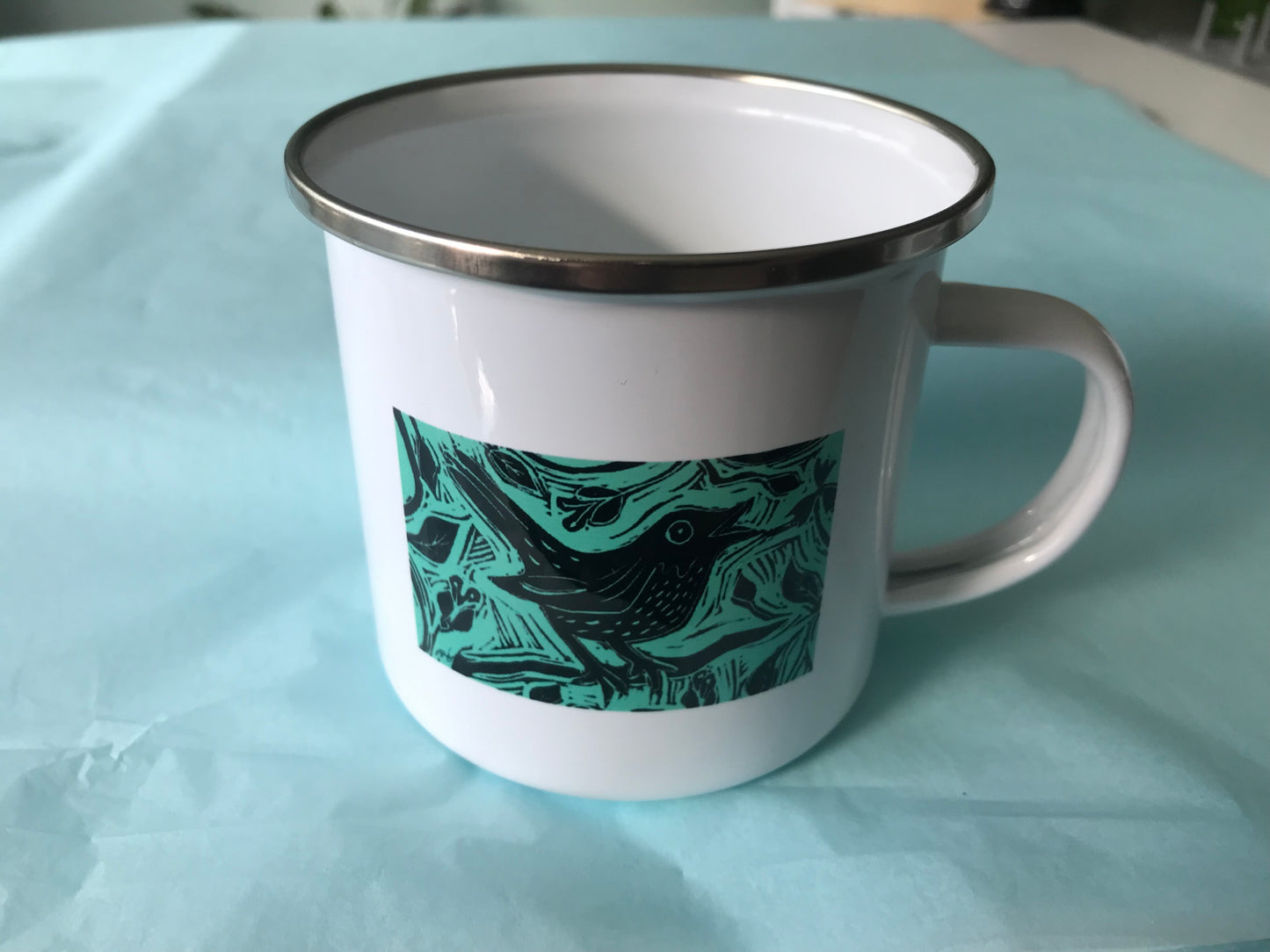 Harry Sanders enamel camping mugs