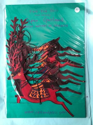 Reindeer paper garland