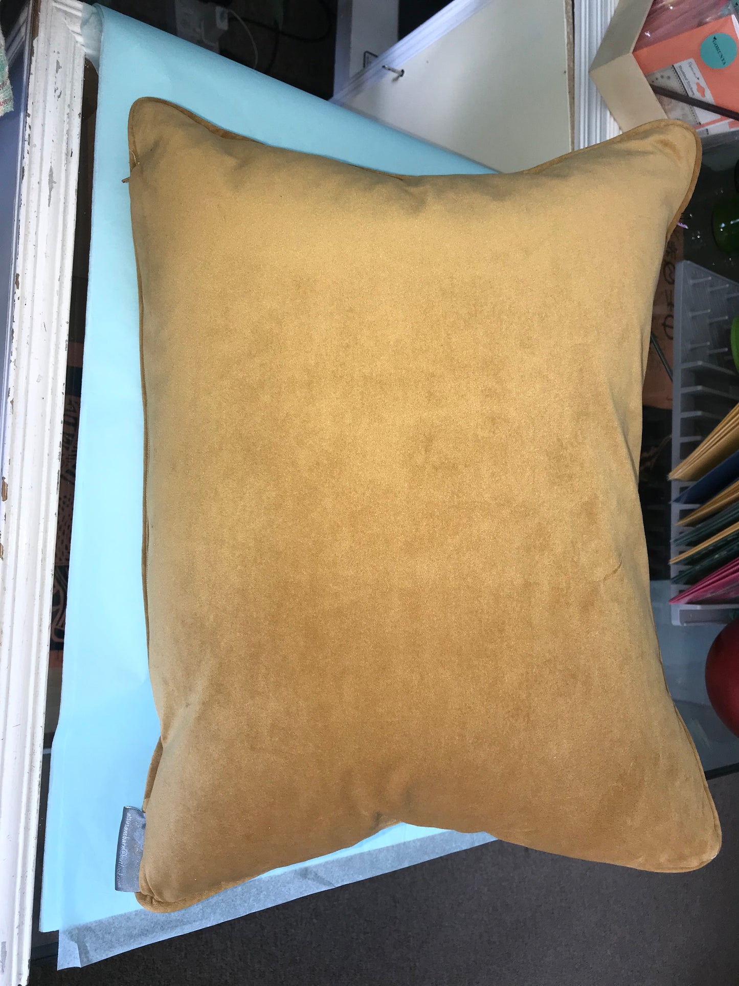Handpainted, hand made luxury cushion from AtSusansBarns