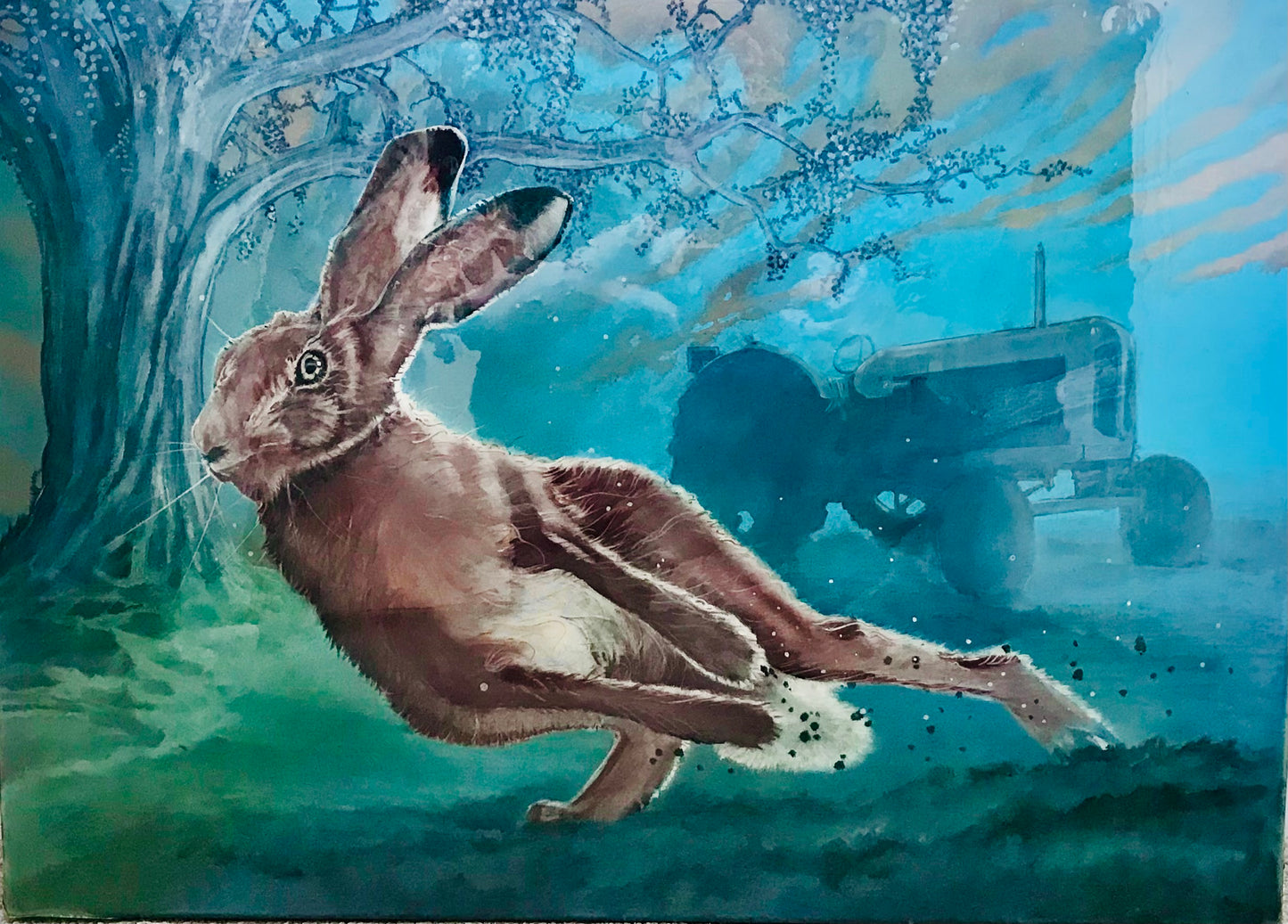 Mike Stevens Running Hare